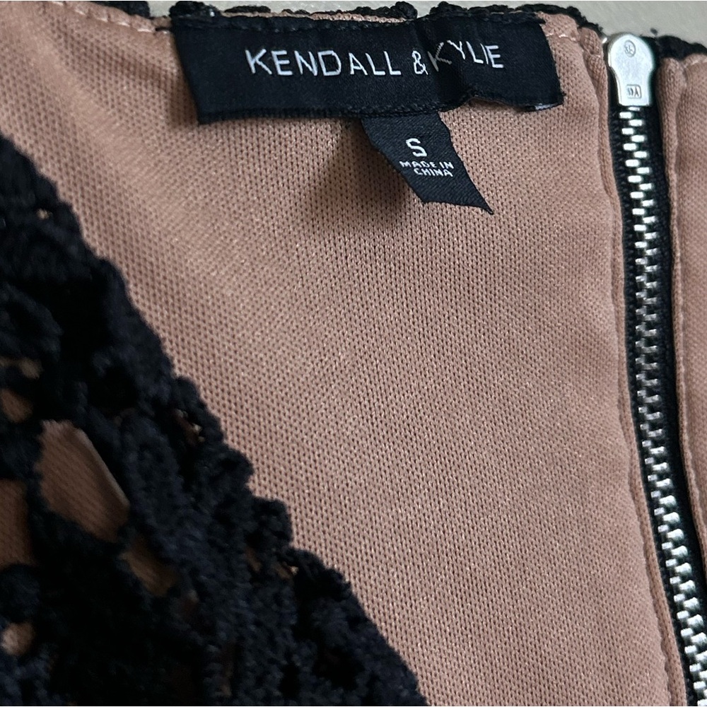 KENDALL AND KYLIE Black Lace Crop Top
